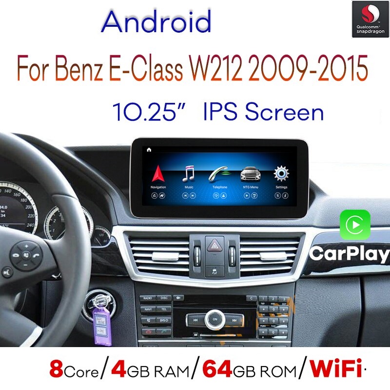 จอ Android W212 E Class 10.25 นิ้ว 8core 4+64 ตรงรุ่นจาก HDM