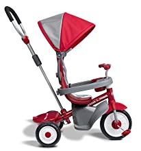 Radio Flyer 4 in 1 Trike, Red จักรยานสามล้อ ใช้ตั้งแต่เด็กเล็กถึงเด็กโต มีที่พักเท้า