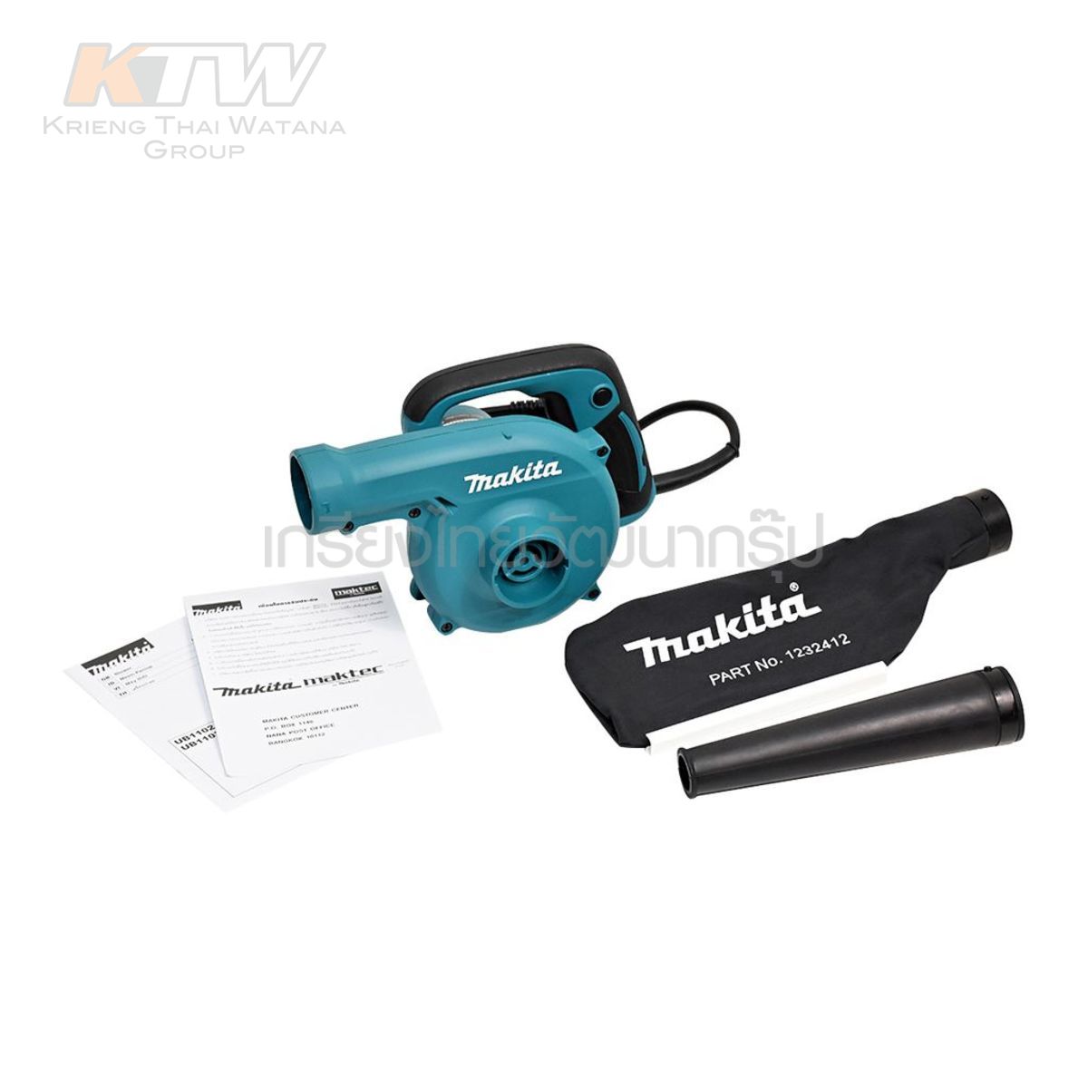 MAKITA เครื่องเป่าลม มีถุงเก็บฝุ่น ปรับรอบได้ ขนาด 600W รุ่น UB-1102 และ UB-1103