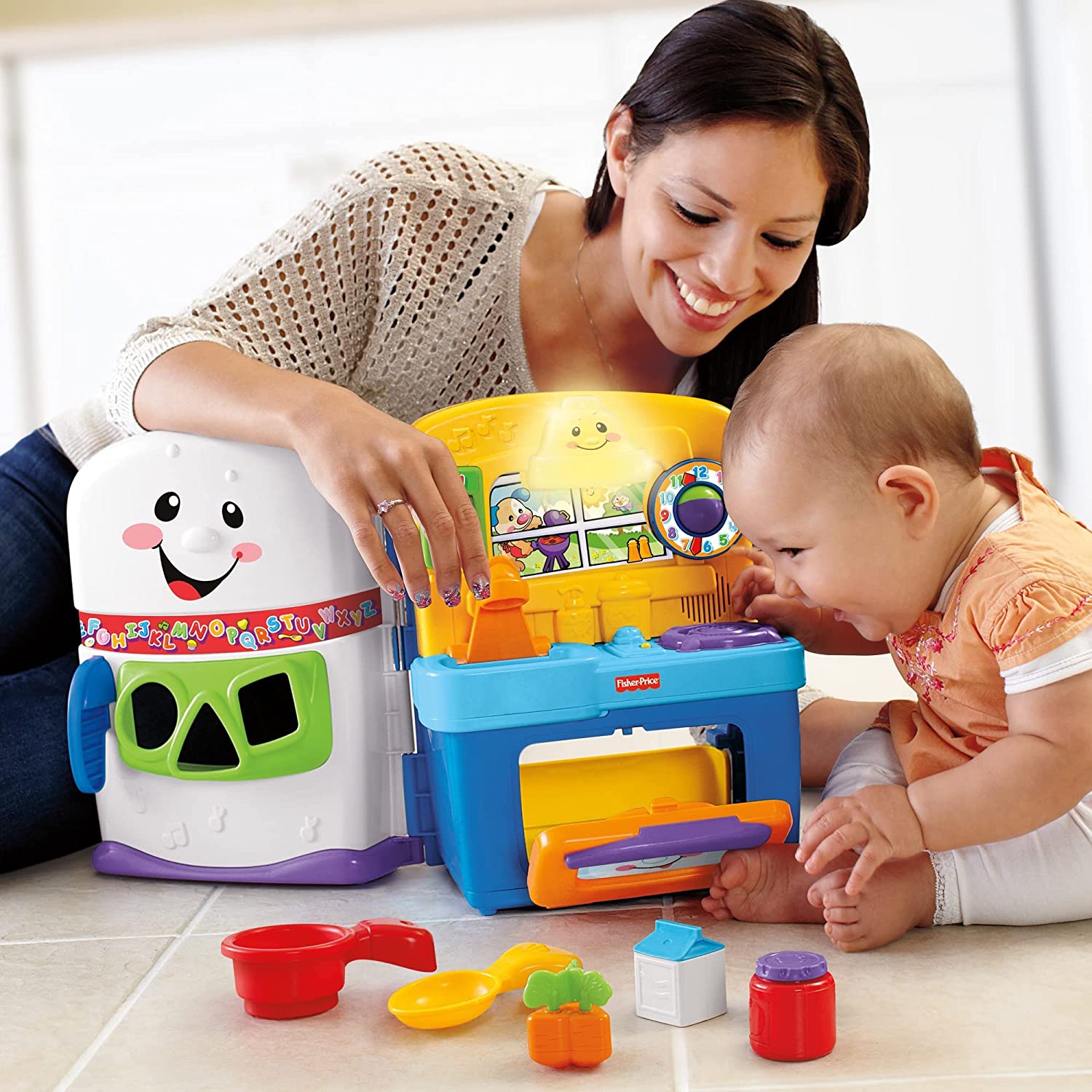 Fisher Price Laugh & Learn Learning Kitchen ของเล่นฝึกกล้ามเนื้อมือ