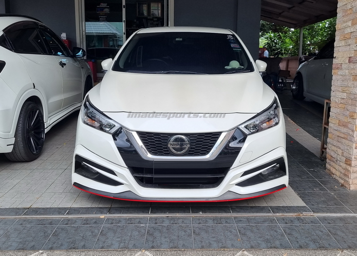 NISSAN ALMERA รุ่น ULTIMATE V3 ท่อคู่ 4ใบแบบ Build in
