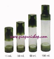 ขายส่ง ปลีก บรรจุภัณฑ์ ขวดสูญญากาศใส พาสติก บรรจุเซรั่ม โลชั่น ขนาด 5ml,10ml,15ml,30ml,50ml,100ml