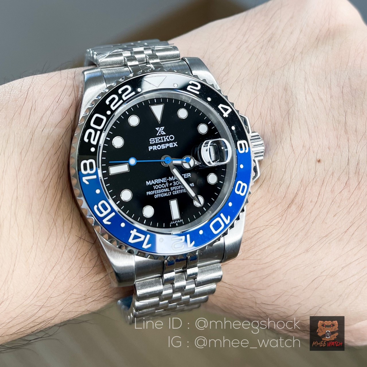 Seiko Modify Batman หน้าปัดแบบใหม่ล่าสุดสาย Jubilee Strap