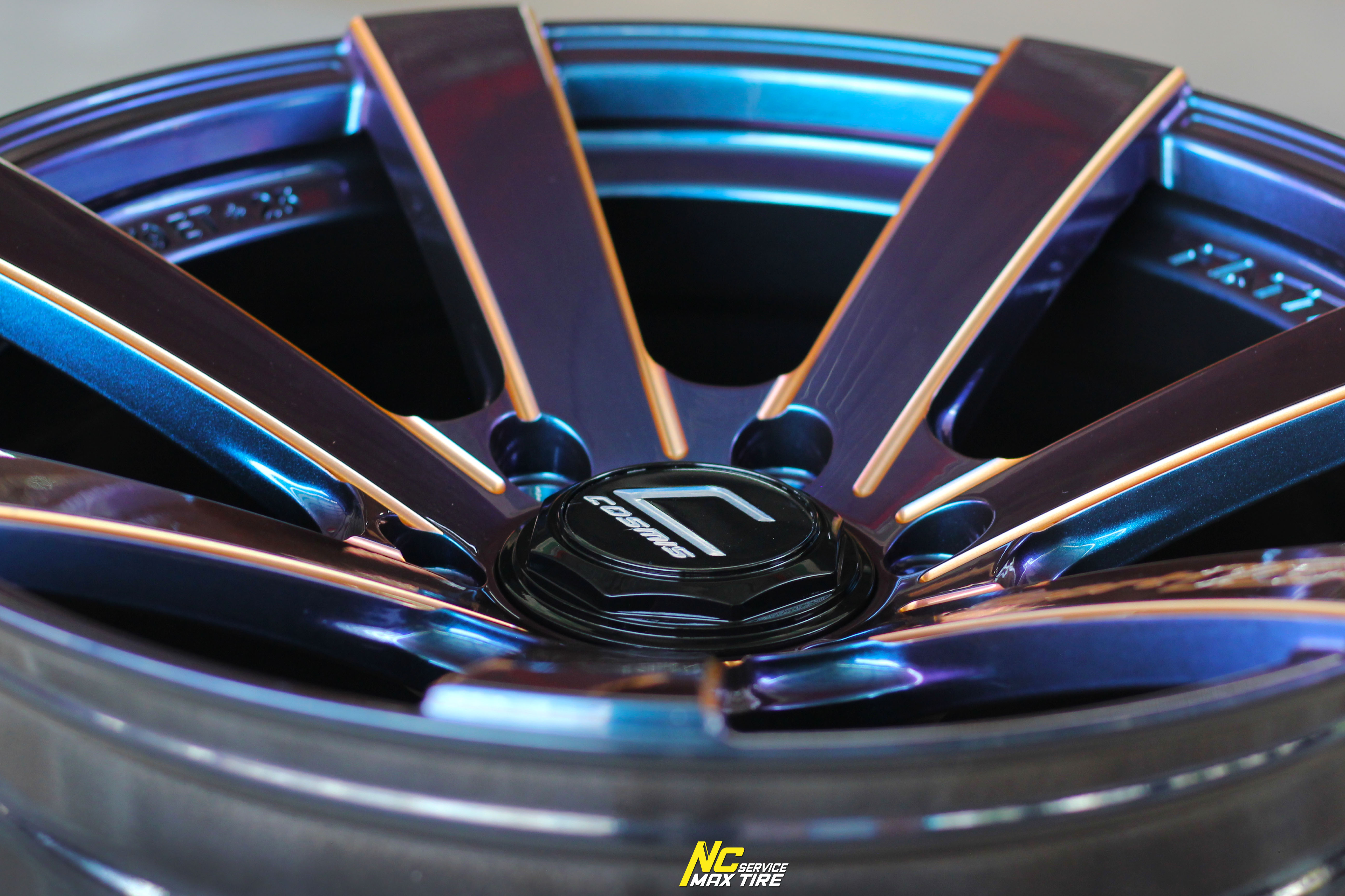 ล้อแม็กขอบ18 / Cosmis / FATTAH SPORT-VIP / 18x9.0 6H139.7 ET25 / ล้อแม็กสีน้ำเงินเฉดพาวเวอร์+ขอบดำ+CNCข้างก้าน+CNCตัวหนังสือ / Custom Color / PowerBlue / SUV / PPV / NC / ล้อแม็กสวยๆ