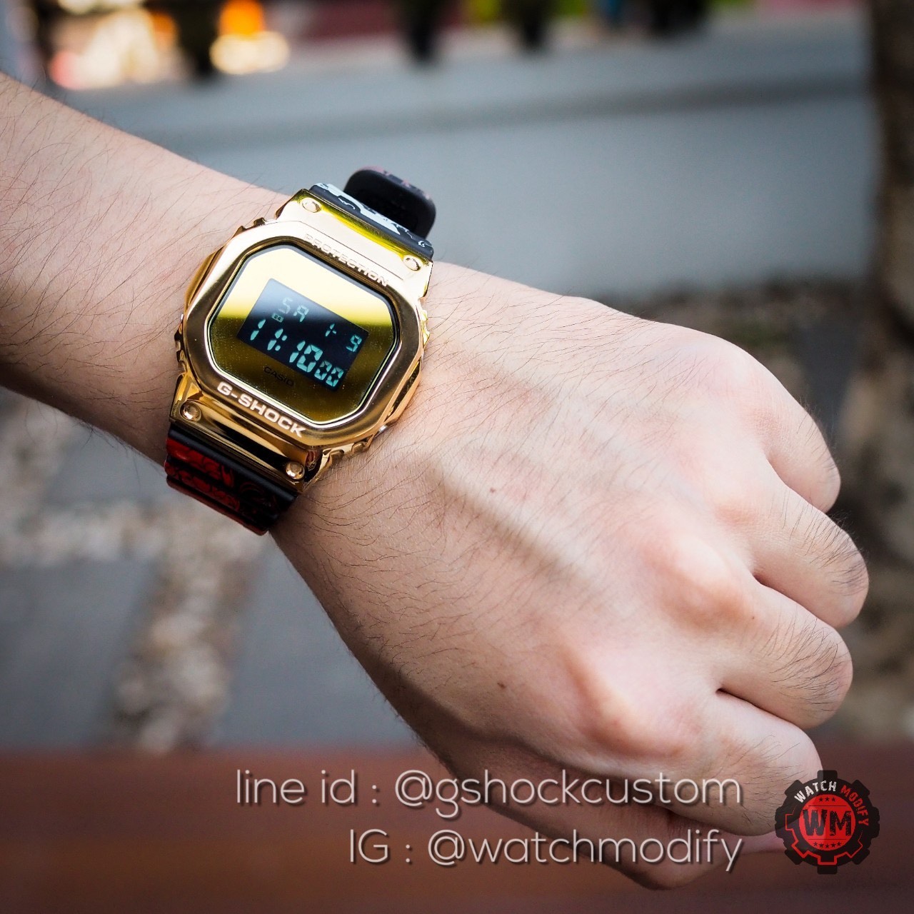 Dw-5600 Custom One Piece Metal Face