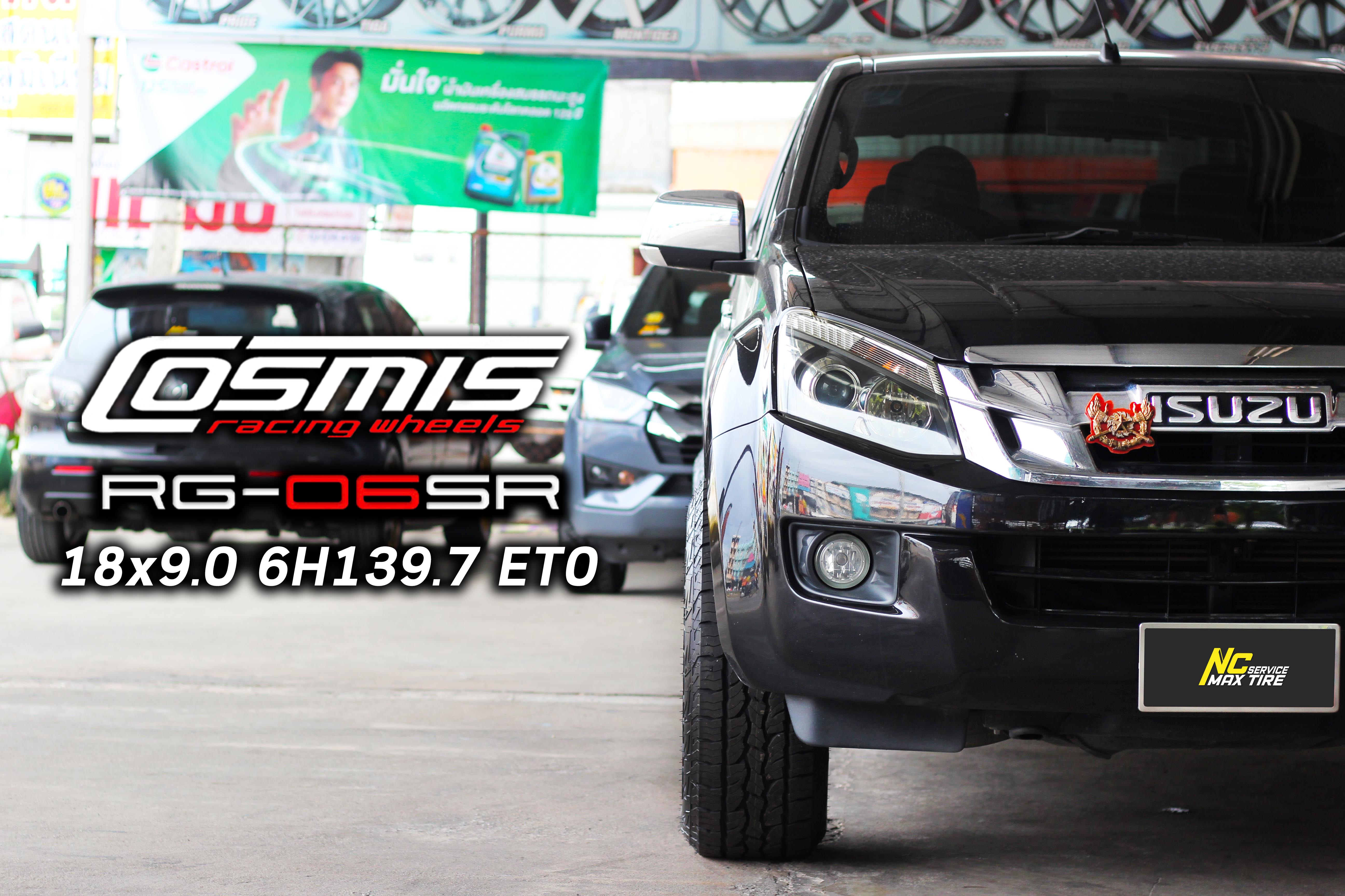 ISUZU DMAX / ล้อแม็กขอบ18 / ล้อแม็กสำหรับรถกระบะ / Cosmis / RG-06SR / ล้อแม็กสีเทากัล / 18x9.0 6H139.7 ET0 / ล้อแม็กสวยๆ / NCล้อแม็ก / ล้อแม็กSUV / ล้อแม็กPPV / NC