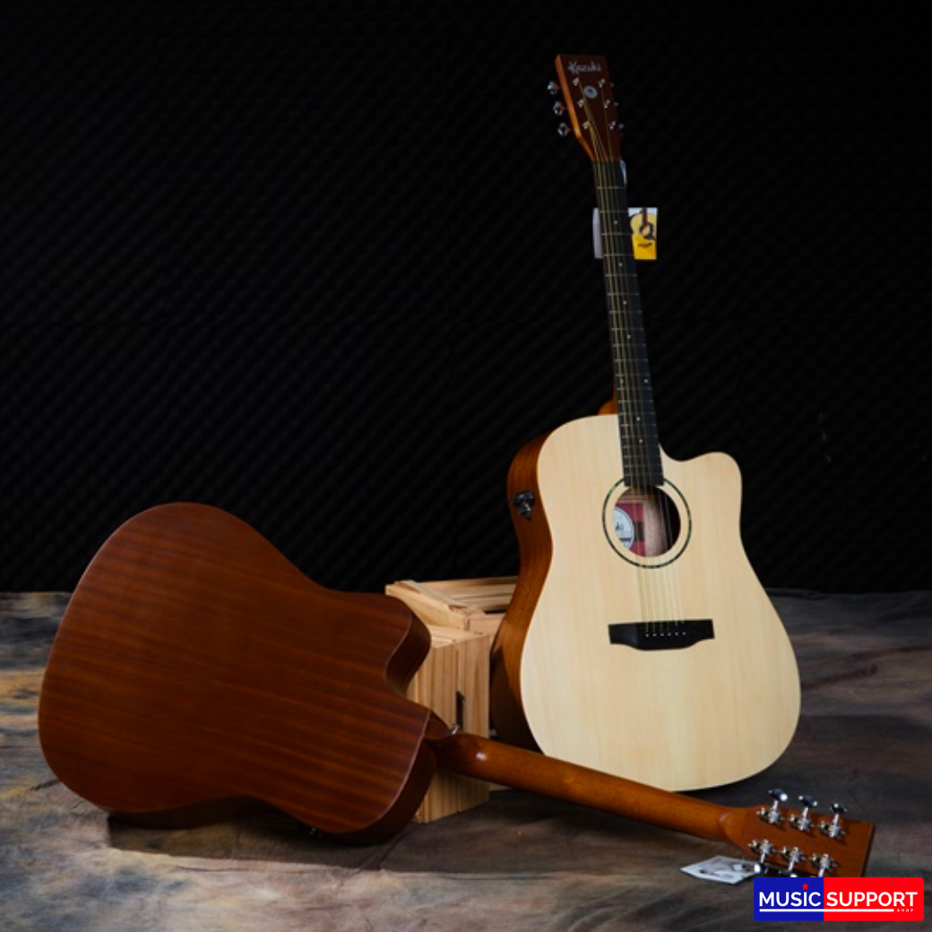 Kazuki D1CETAC Mars Series Transacoustic กีต้าร์โปร่งไฟฟ้า 41 นิ้ว กีตาร์ทรานอคูสติก