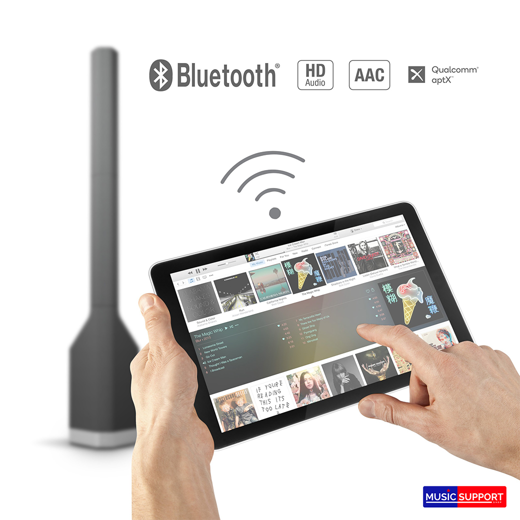 LD Systems MAUIP900B Powered Column PA System by Porsche Design Studio in Graphite Black