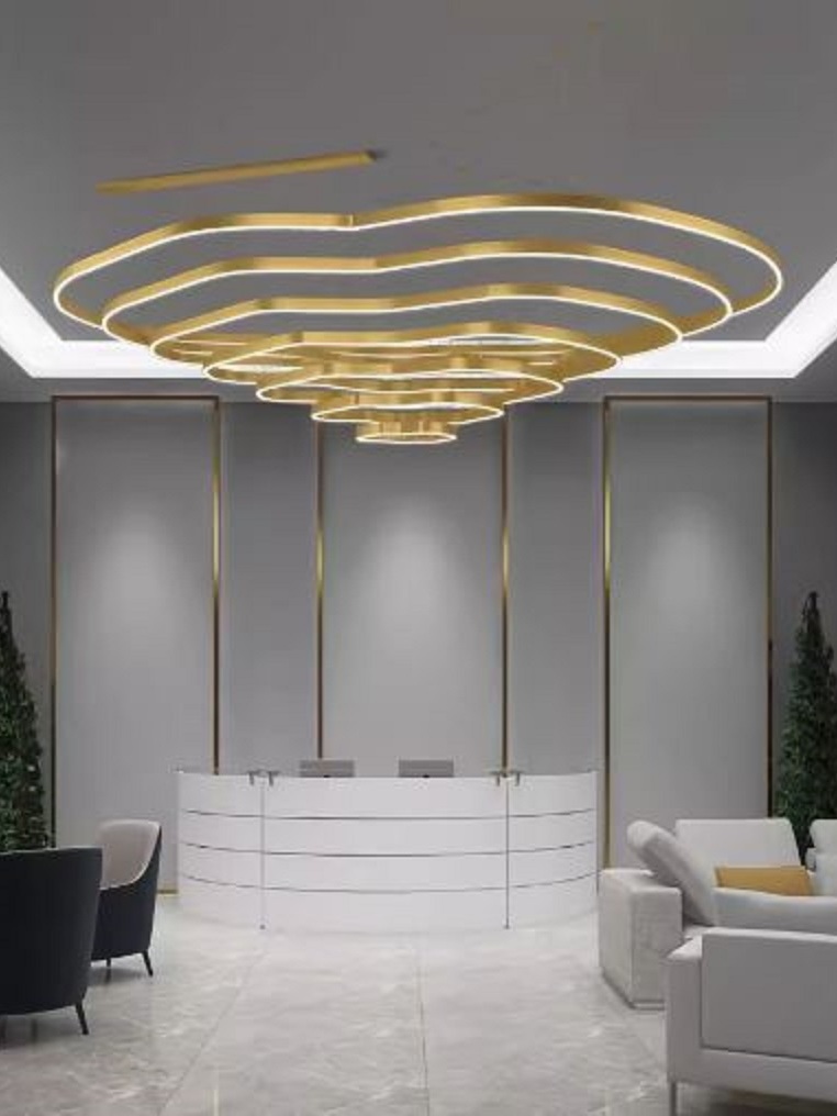 CT206A237 SOTMIA chandelier duplex floor โคมระย้า โคมโถงบรรได แชนเดอเรีย Lamp ไฟยาว