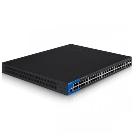 Linksys LGS552 Switch 48-Port Gigabit L3 Managed + 2 Port Gigabit SFP/RJ45 Combo + 2 Port 10Gigabit SFP+, Metal Enclosure
