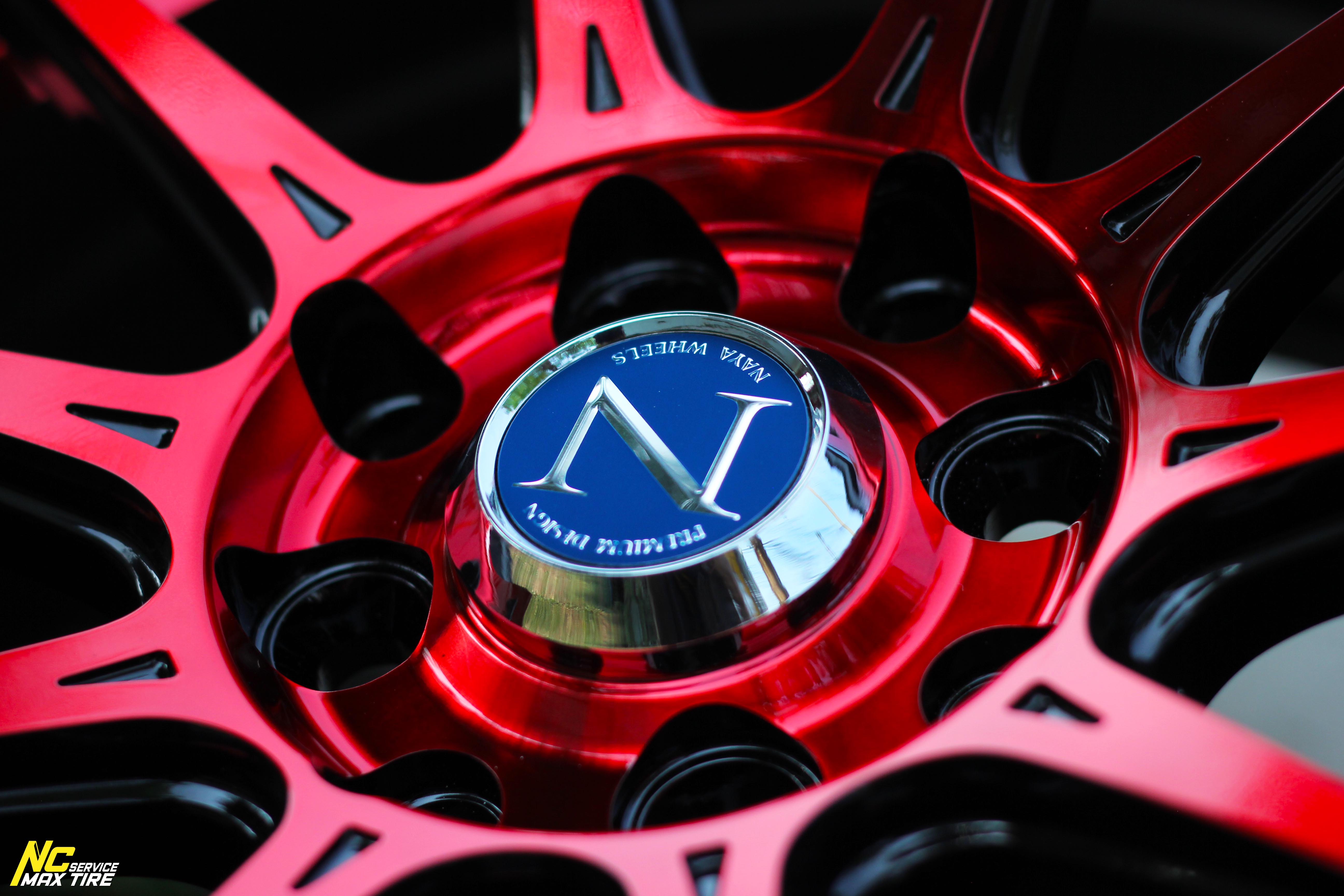 ล้อแม็กขอบ15 / Cosmis / NAYA / F-152 / ล้อแม็กสวยๆ / ล้อแม็กสีพิเศษ / ล้อแม็กรถเก๋ง / 15x7.0 4H100 ET35 / ล้อแม็กสำหน้าไดร์แดง+ใต้ท้องแดง / Custom Color