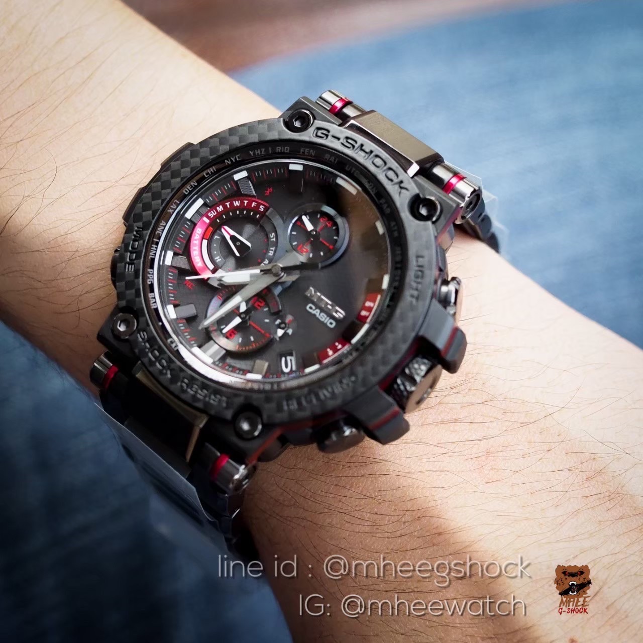 G-shock MT-G Bluetooth Carbon MTG-B1000XBD-1A ของแท้