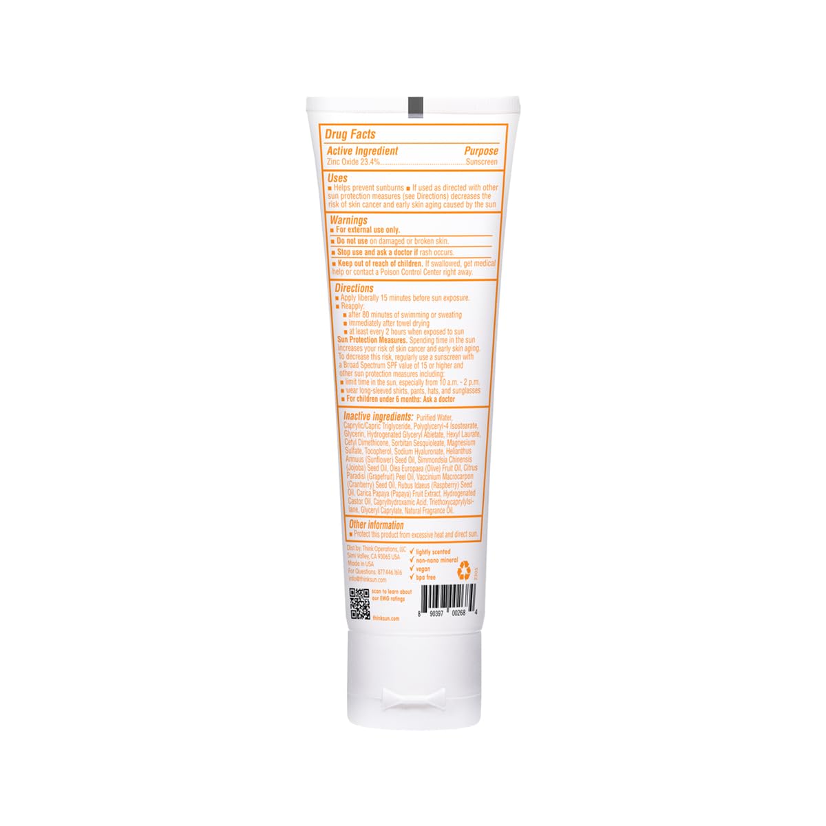 Thinkbaby Sunscreen Lotion SPF 50+ โลชั่นกันแดดสำหรับสำหรับเด็ก