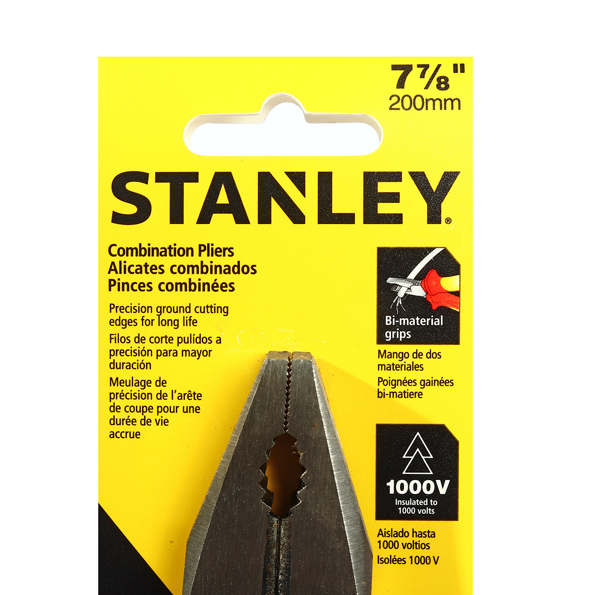 84-002 คีมปากตรง/จิ้งจก หุ้มฉนวน 200มม. STANLEY