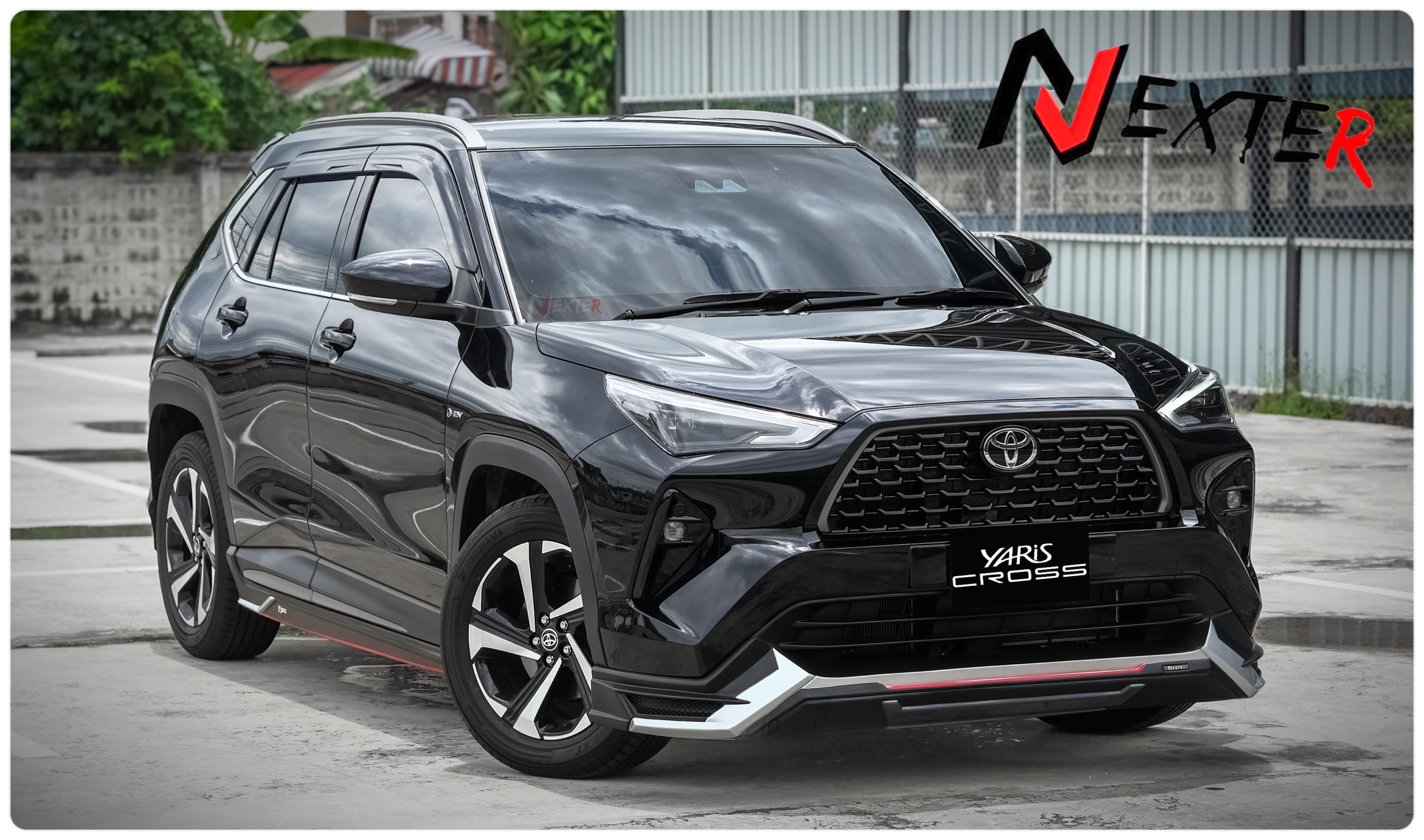 ชุดแต่ง Yaris Cross Nexter, สเกิร์ตรอบคัน yaris cross 2023, ของแต่ง yaris cross 2023, Toyota Yaris Cross, yaris cross แต่งสวย ราคาไม่แรง