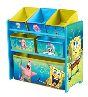 Nickelodeon SpongeBob SquarePants Multi-Bin Toy Organizer