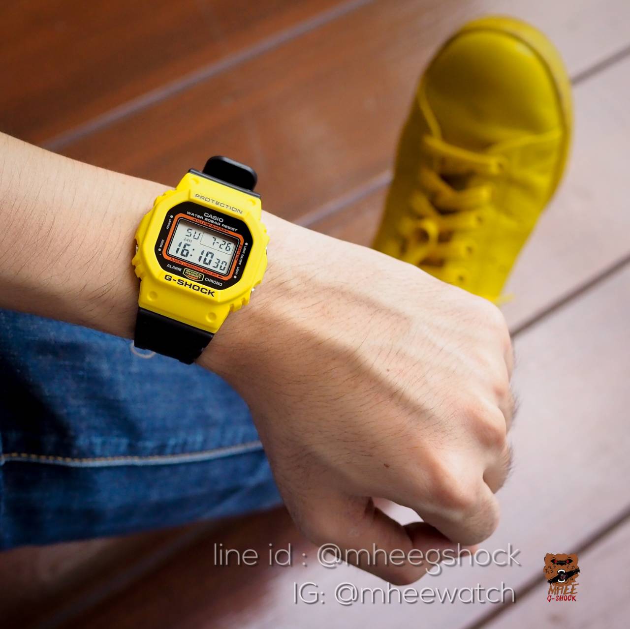 G-Shock รุ่น DW-5600TB-1DR ยักษ์เล็ก ดำ เหลือง ของแท้ ประกันศูนย์** เลิกผลิตแล้ว **