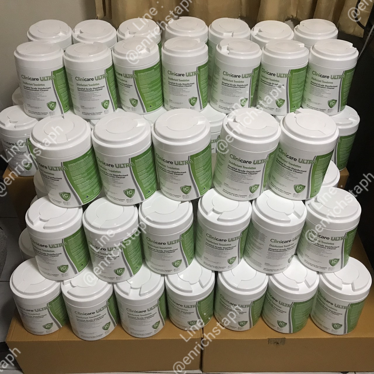 Clinicare Ultra Disinfectant (ขายส่งยกลัง 12 กระปุก เฉลี่ยต่อกระปุก 306.6) *ถูกที่สุด รวมค่าส่งแล้ว