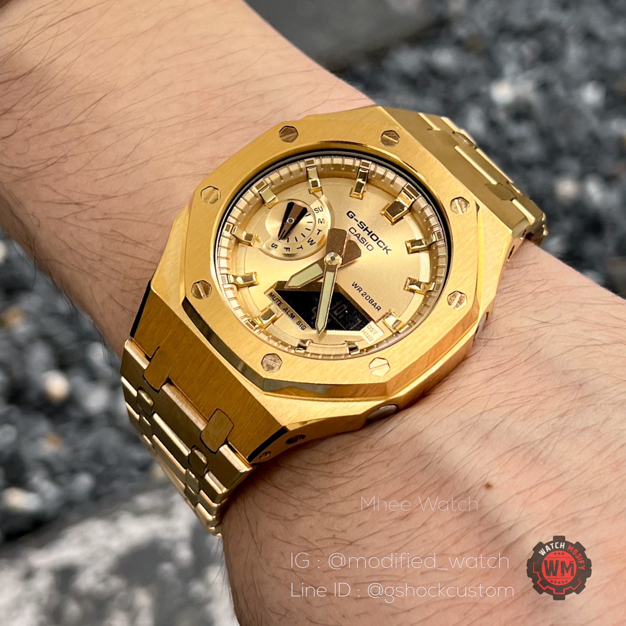 G-Shock Casioak Custom AP Full Metal Gold Steel