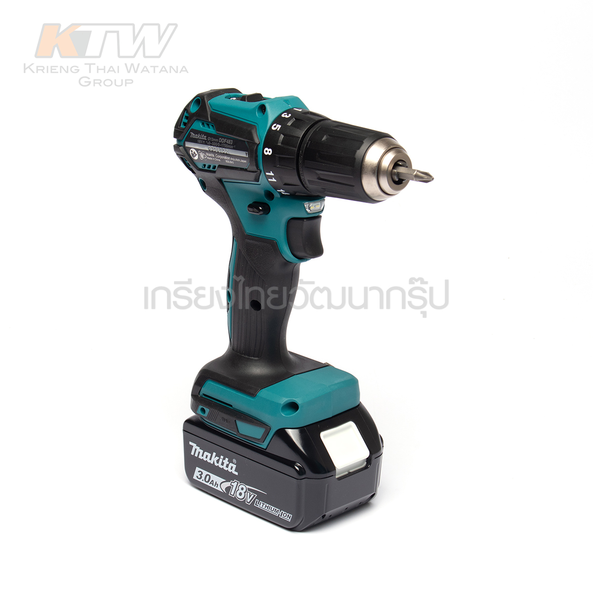 MAKITA สว่านไขควงไร้สาย 18V*3.0A / BL รุ่น DDF483RFE