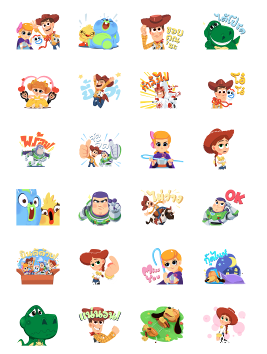 ขายสติกเกอร์ไลน์ ทอย สตอรี่ 4 x วิธิตา