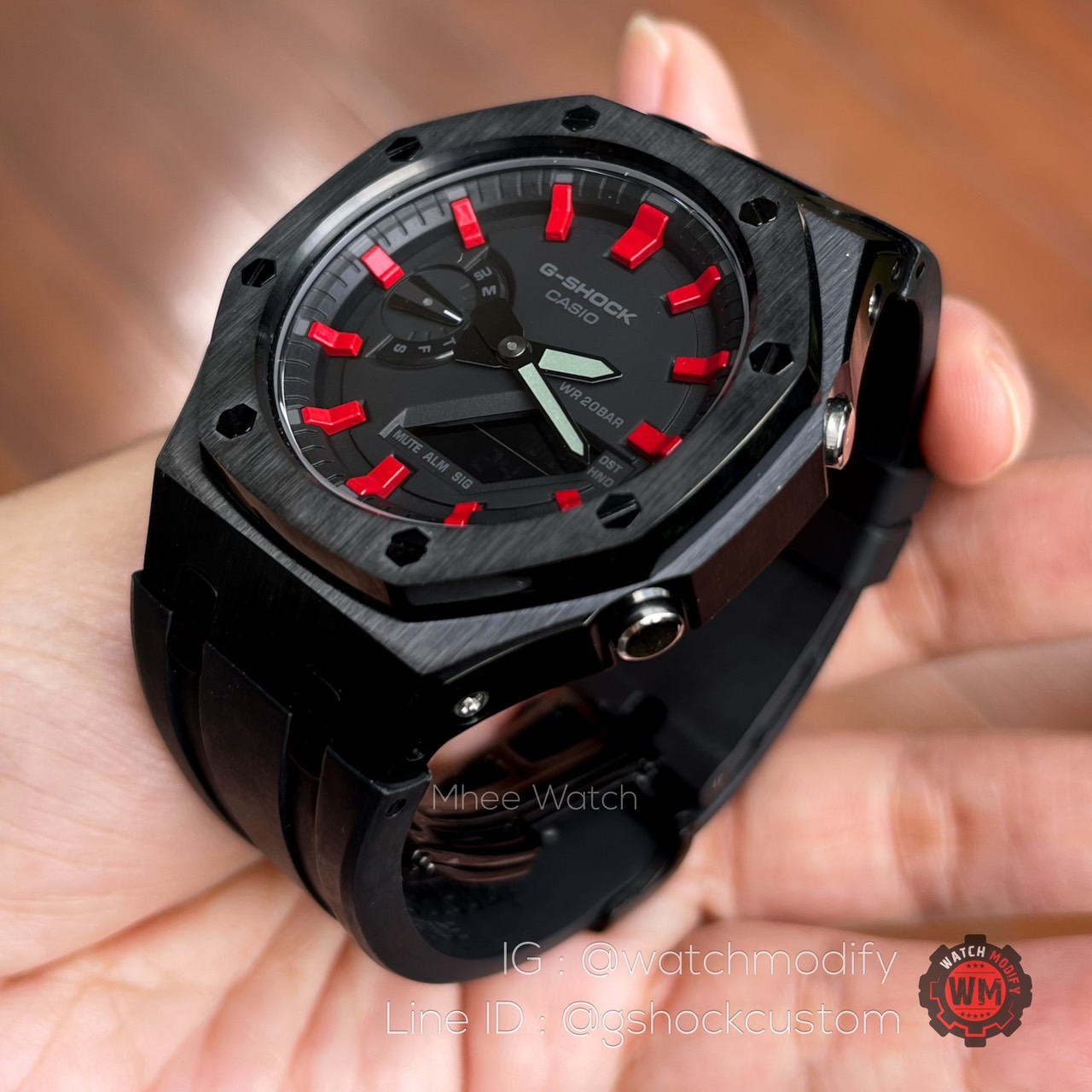 G-Shock Custom Red Dial Black Gen3 Sport Luxury Watch