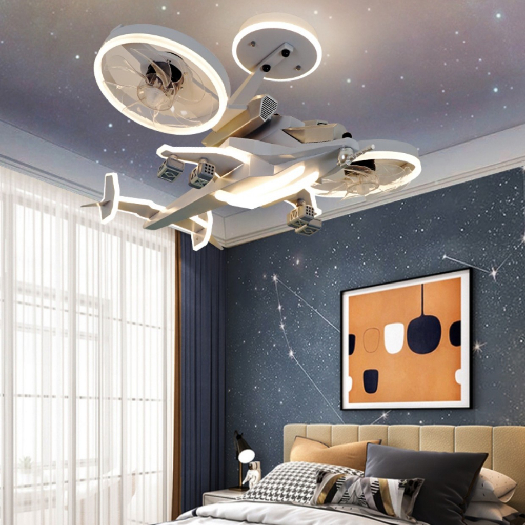CT169A109 SOTMIA โคมไฟพัดลมเครื่องบิน พัดลมเครื่องบิน โคมไฟเครื่องบิน โคมไฟแต่งห้องเด็ก โคมไฟ โคมไฟห้องนอน