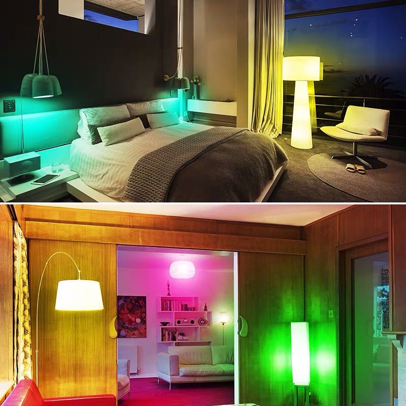 LED Par RGB หลอดแอลอีดี พาร์ ขนาด 3, 6 และ 9 วัตต์ เปลี่ยนสีได้ด้วยรีโมท ขั้ว E27 สำหรับงานตกแต่งภายใน