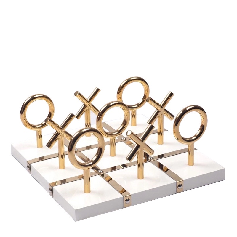 C1090H007 OMOCHA #Checkerboard ornaments กระดานOX Modern luxury model เกมOX Chessboard ของแต่งบ้านหรู