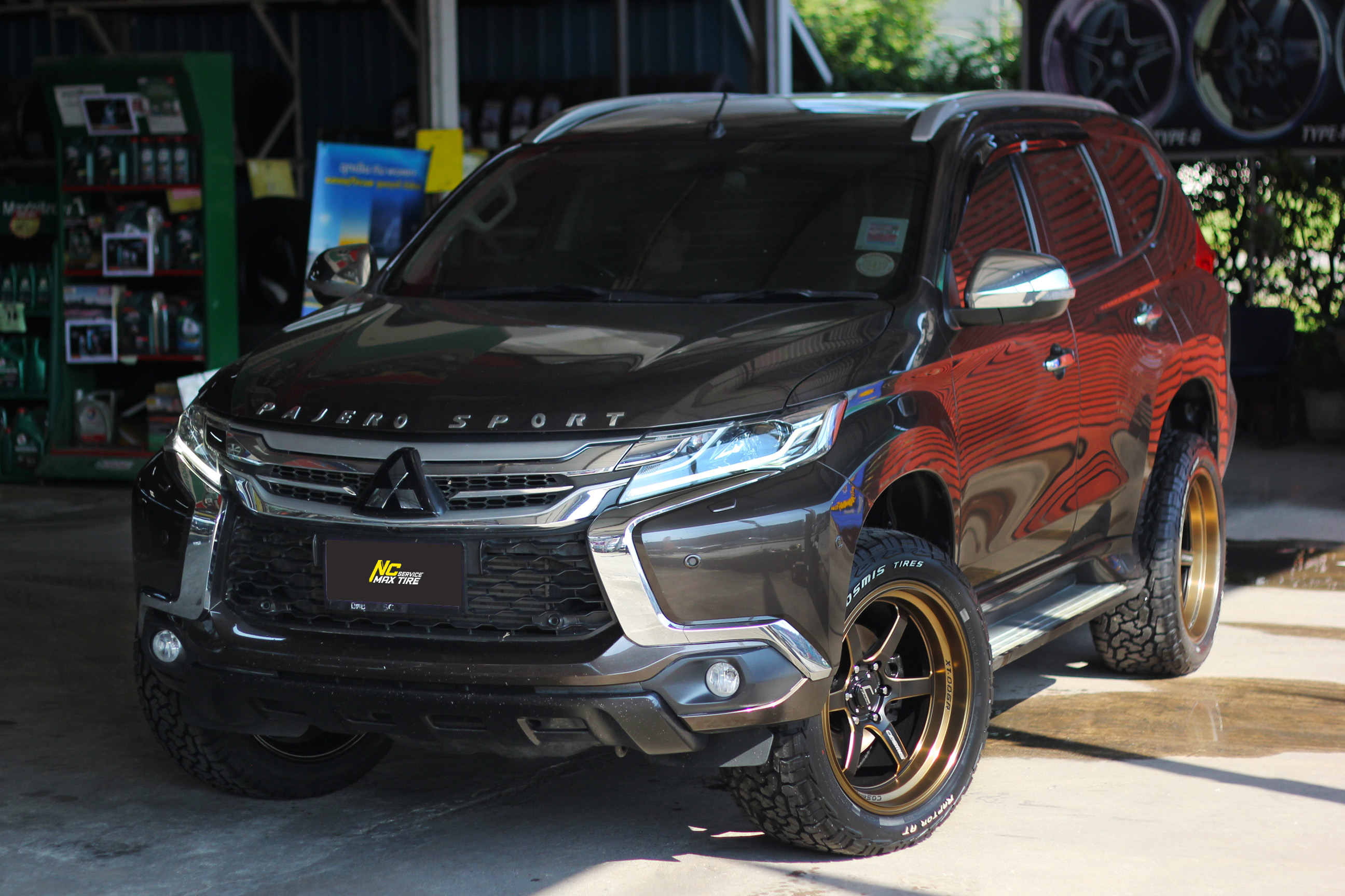 Mitsubishi Pajero Sport / ล้อแม็กขอบ20 / Cosmis / XT-006R / 20x9.5 6H139.7 ET5 / Raptor AT / 265/50R20 / SUV / PPV