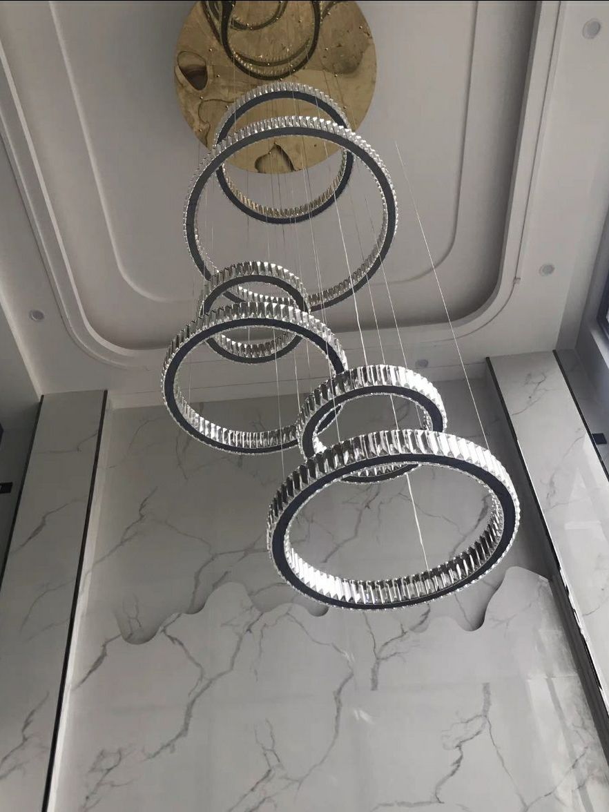 CT206A235 SOTMIA chandelier duplex floor โคมระย้า โคมโถงบรรได แชนเดอเรีย Lamp ไฟยาว