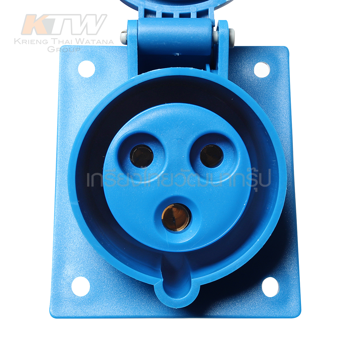 MARATHON ปลั๊กและเต้ารับอุตสาหกรรม เอ็นจิเนียริ่งพลาสติกที่ไม่ลามไฟ แบบ ฝังเฉียง