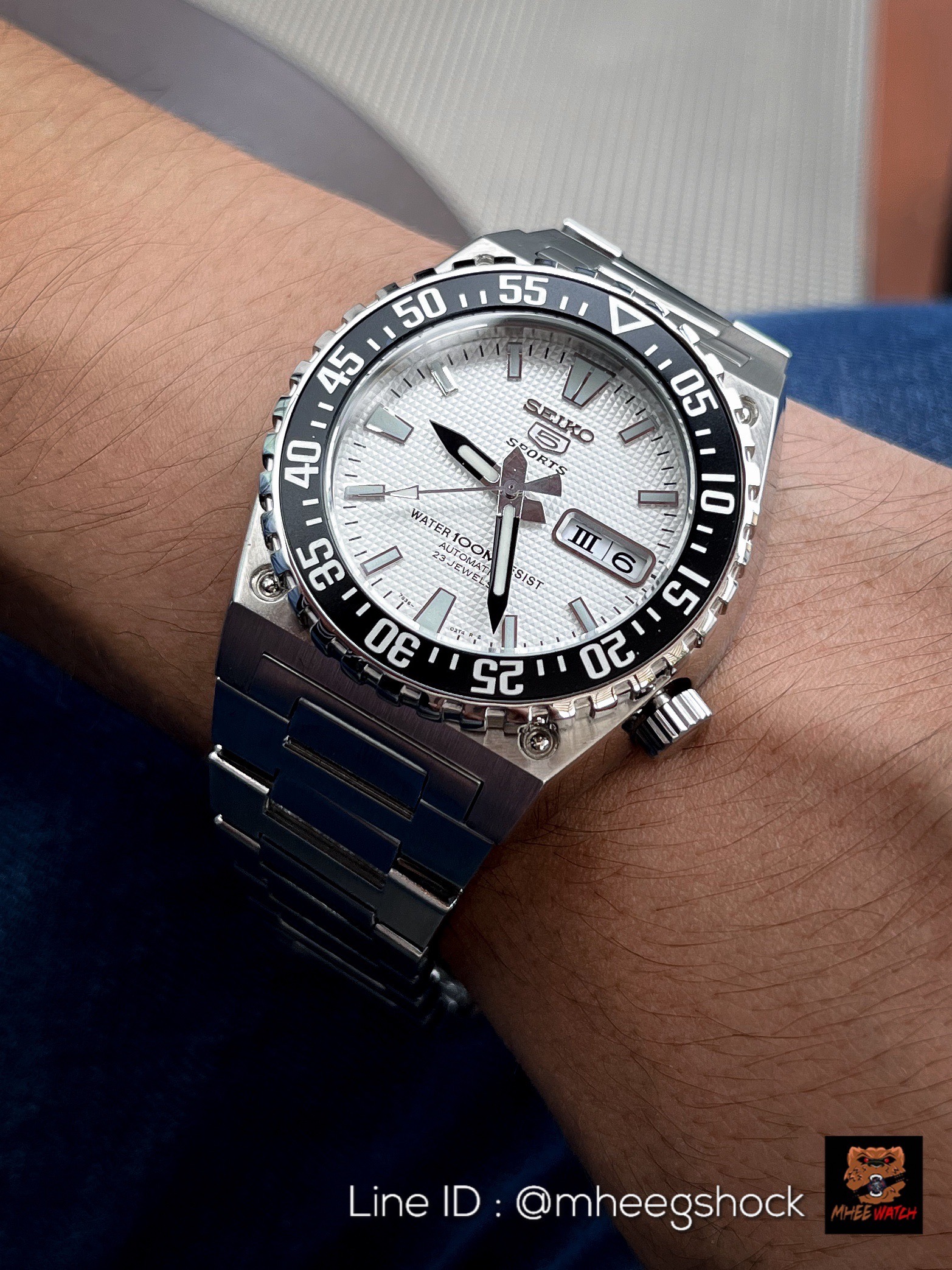 Seiko Sport 5 ช่างกล White Dial Automatic discontinued SNZD65K Very Rare item