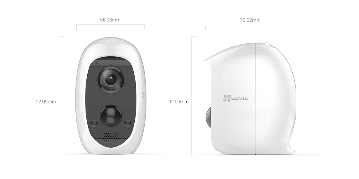 กล้องวงจรปิดไร้สาย Ezviz พร้อมแบตเตอรี่ในตัว รุ่น C3A Full HD Wire-Free Camera (1080p)