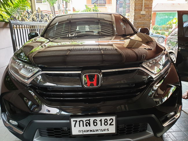 Logo H Type R สปอร์ตหน้า หลัง และพวงมาลัย (ดำ/แดง/ดำ-แดง)