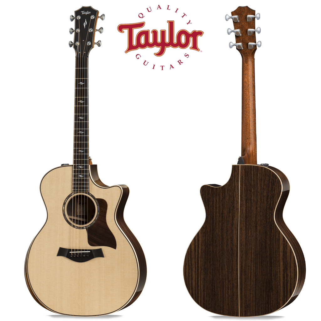 TAYLOR 814CE DLX V-CLASS BRACING [FREE CASE] กีตาร์โปร่งไฟฟ้า