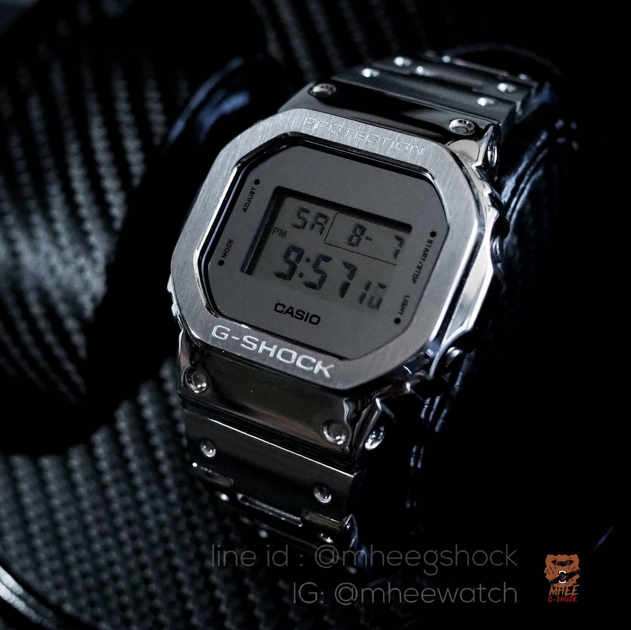 G-Shockยักษ์เล็กdw-5600Full Metal custom Best Quality