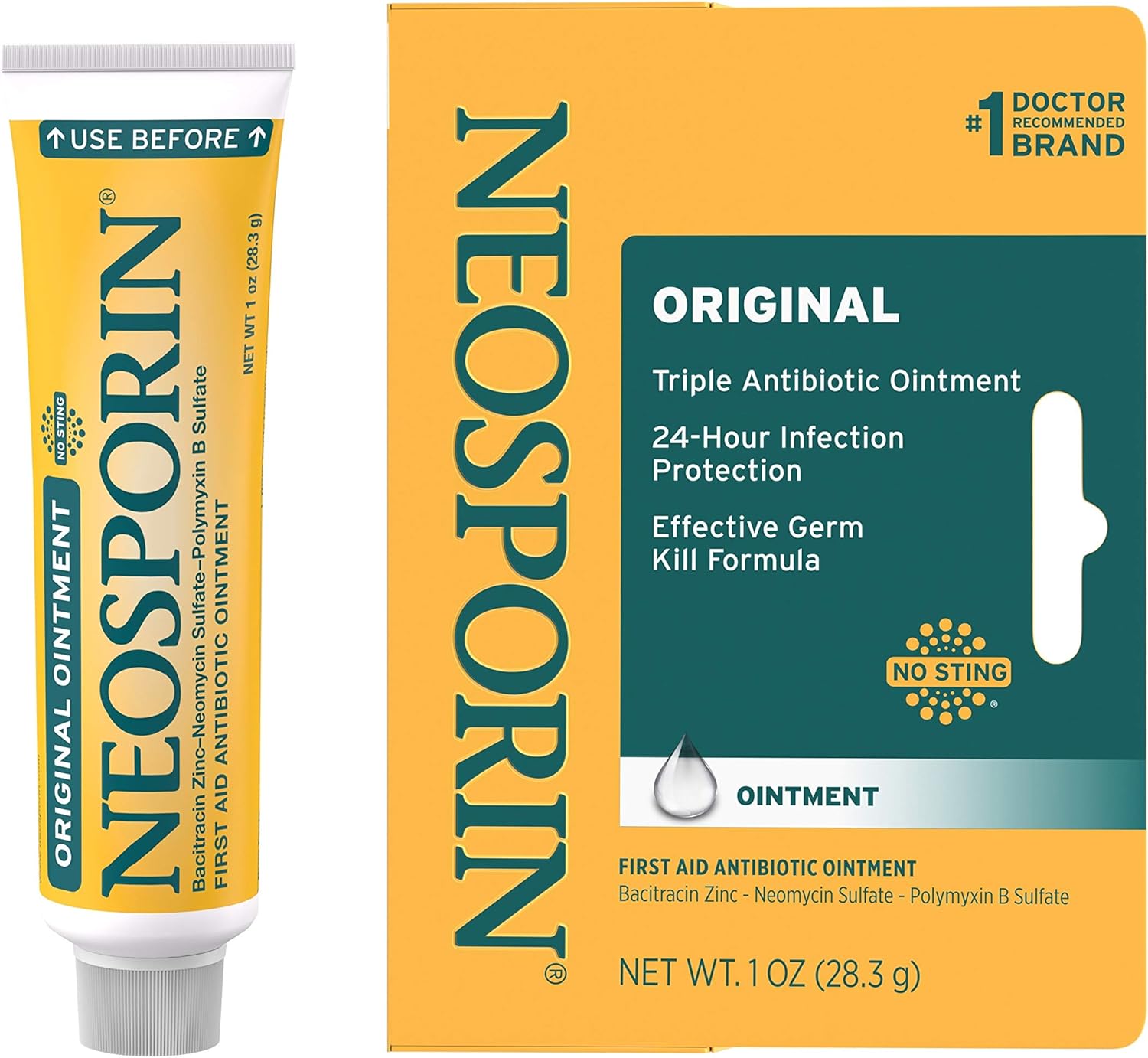 Neosporin Original Antibiotic Ointment ครีมขี้ผึ้งรักษาบาดแผล ถลอก และแผลไหม้เล็กน้อย