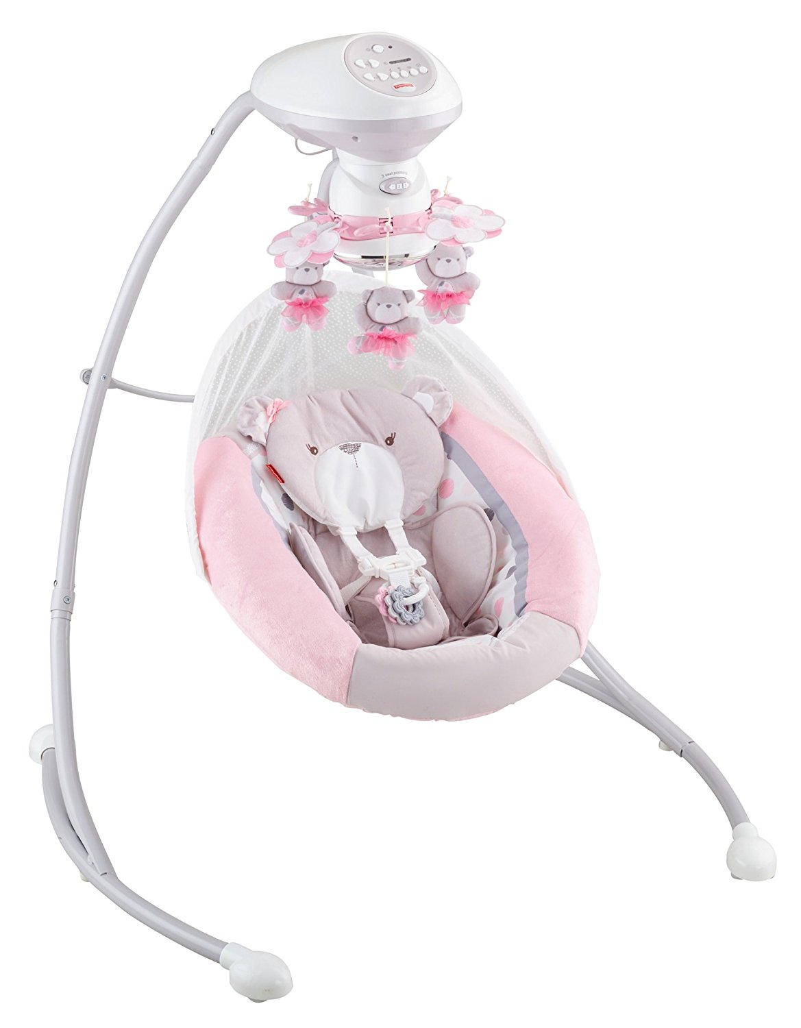 Fisher Price My Little Snugabear Ballerina Cradle n Swing เปลสวิง เปลไกวไฟฟ้า ใช้ไฟบ้านได้