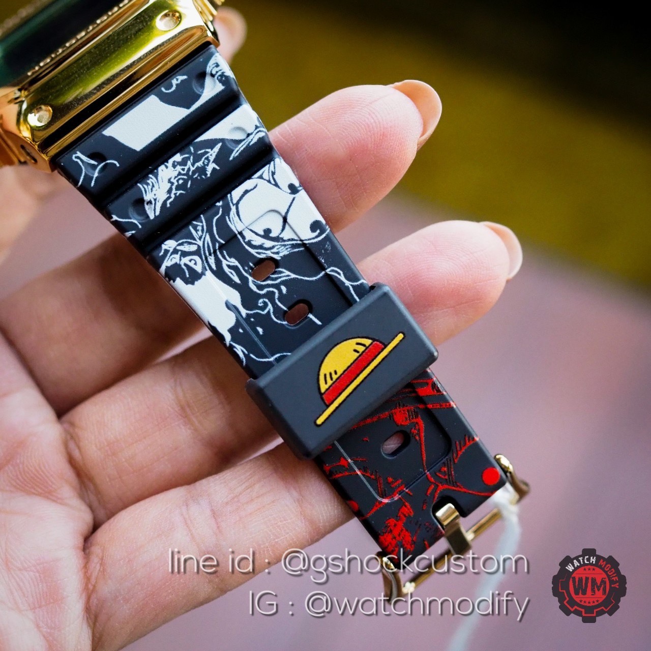 Dw-5600 Custom One Piece Metal Face