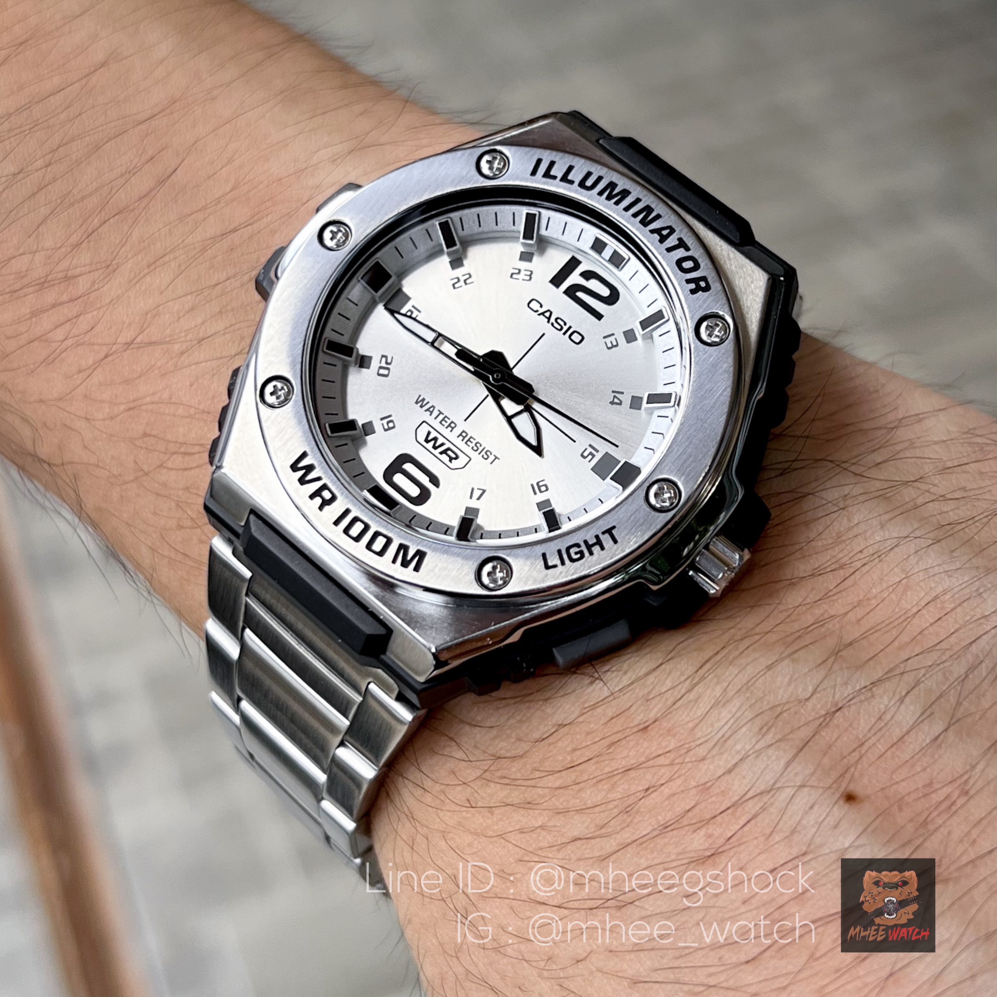 Casio Steel Silver Dial Metal Strap
