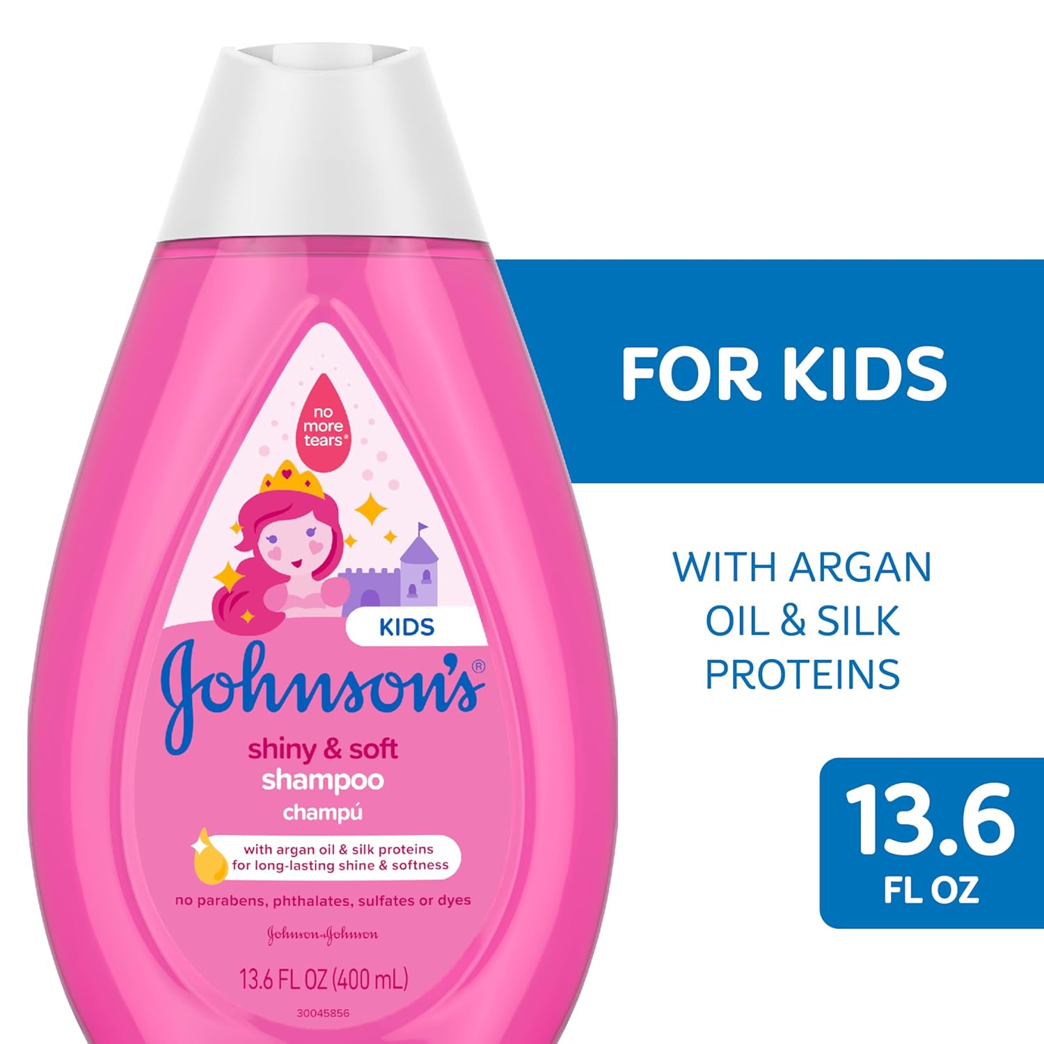 Johnson's Kids Shiny & Soft Tear-Free Kids' with Argan Oil & Silk Proteins จอห์นสัน คิดส์ ช่วยผมนุ่มลื่น