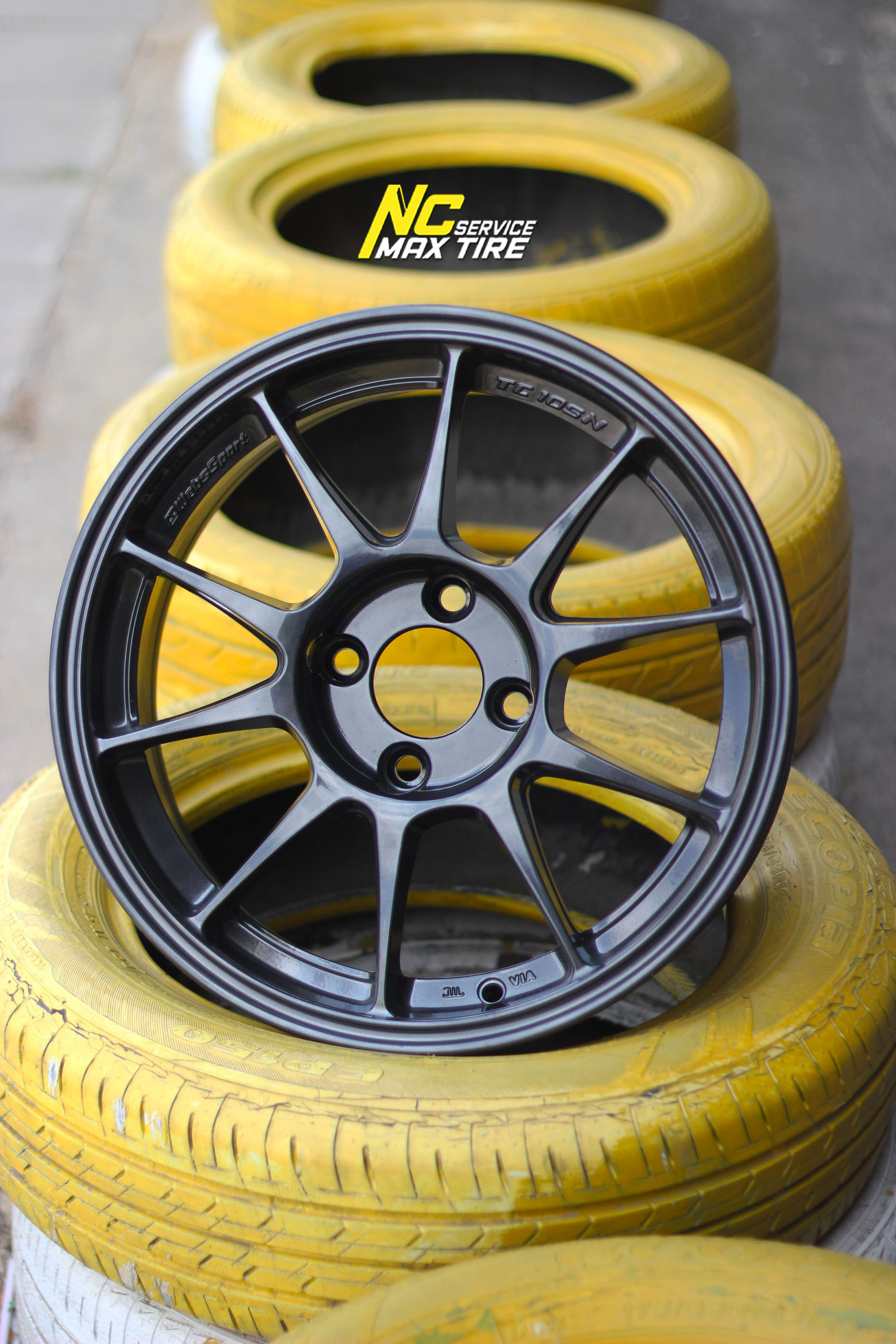 ล้อแม็กขอบ15 / WedsSport / TC105N / 15x7.0 4H100 ET35 / ล้อแม็กสีเทากัล