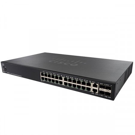 Cisco SF550X-24P 24-port 10/100 PoE Stackable Switch