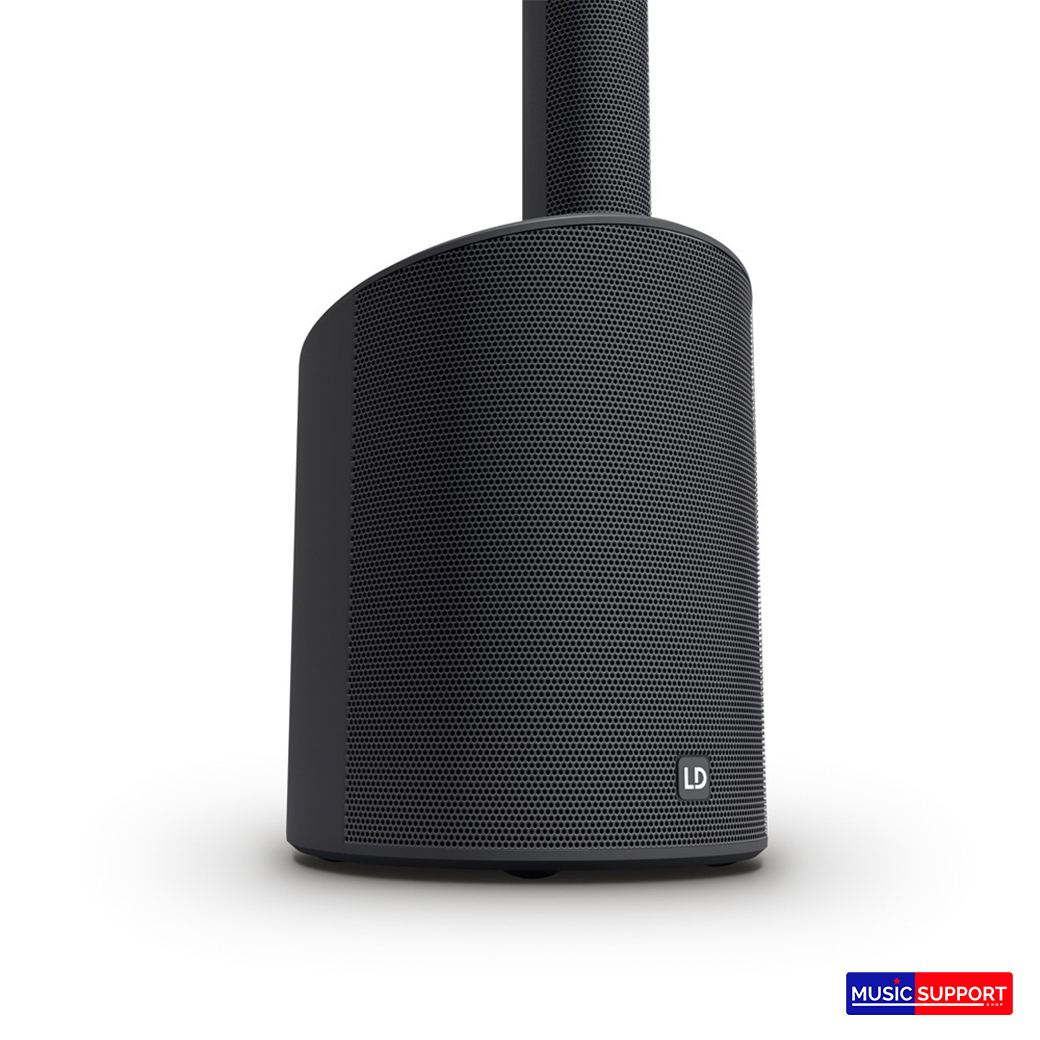 LD SYSTEMS MAUI 5 GO 100 ชุดตู้ลำโพง Active Column ไร้สาย ขนาด 3 นิ้ว 4 ดอก ซัพวูฟเฟอร์ 8 นิ้ว 800 วัตต์ คลาส D มิกเซอร์ 4 ชาแนล (สีดำ)