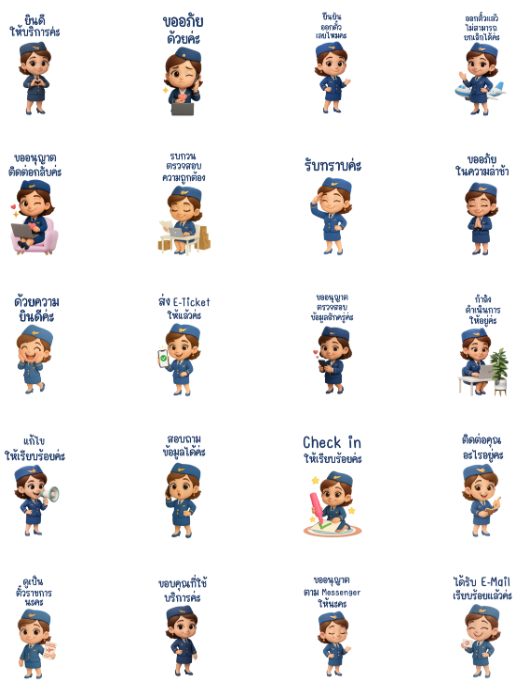 ขายสติกเกอร์ไลน์ Chairak Travel Dusit
