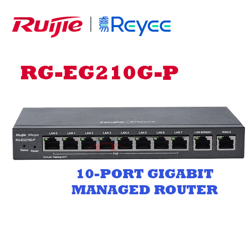 10-Port Gigabit Cloud Managed PoE Router