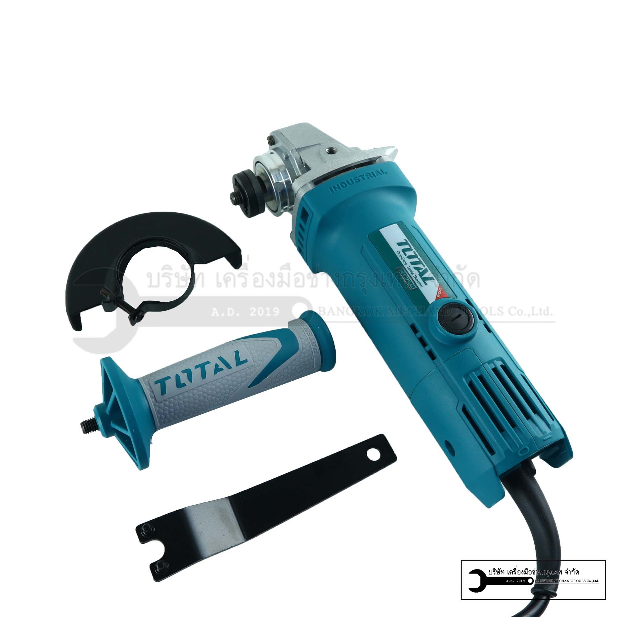 เครื่องเจียร์4นิ้ว 710 วัตต์ ยี่ห้อTOTAL TG1071008 หินเจียร เครื่องเจียร ลูกหมู ลูกหนู