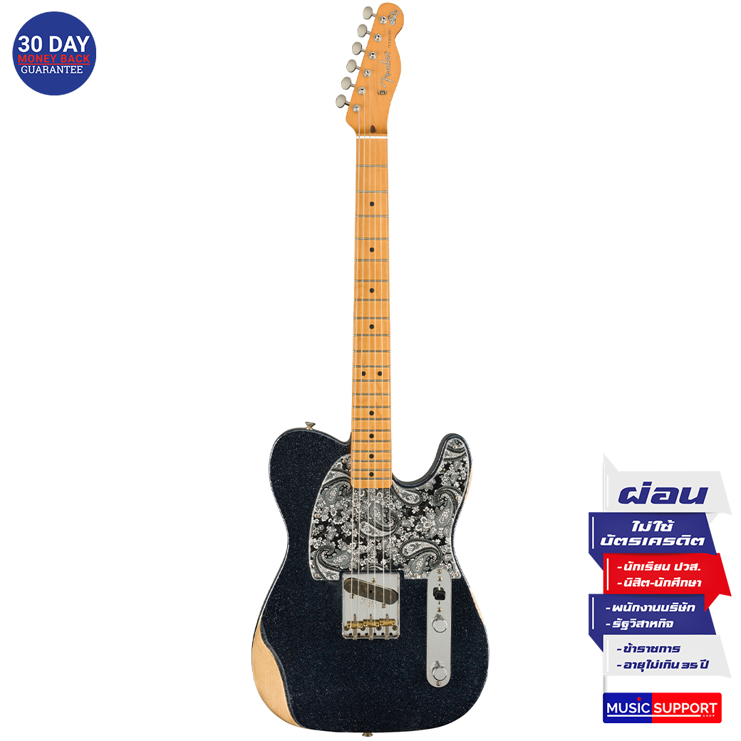 กีตาร์ไฟฟ้า Fender Brad Paisley Esquire Black Sparkle