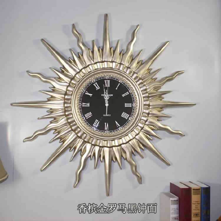 CT025C007 INTERY นาฬิกาพระอาทิตย์ นาฬิกา นาฬิกาติดผนัง นาฬิกาแต่งห้อง นาฬิกาเสริมดวง นาฬิกาสวย wall clock sun style